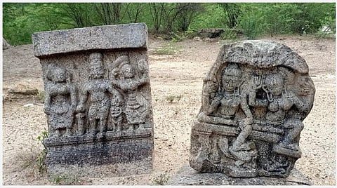 மதுரை பேரையூர் அருகே 16-ம் நூற்றாண்டைச் சேர்ந்த பழமையான 3 சதிக்கற்கள் கண்டுபிடிப்பு