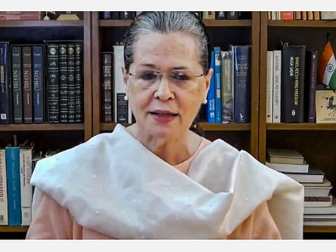 காங்கிரஸ் தலைவர் சோனியா காந்தி : கோப்புப்படம்