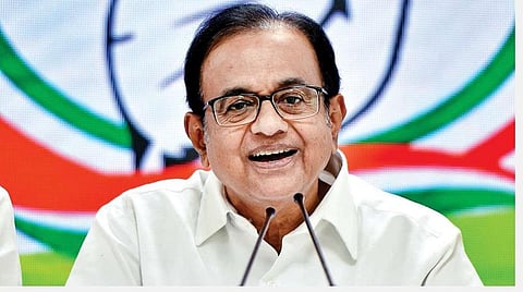 காங்கிரஸ் மூத்த தலைவர் ப.சிதம்பரம் : கோப்புப்படம்