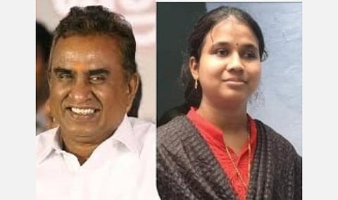 யூபிஎஸ்சி தேர்வில் வெற்றிபெற்ற மாற்றுத்திறனாளி மாணவிக்கு அமைச்சர் எஸ்.பி.வேலுமணி பாராட்டு