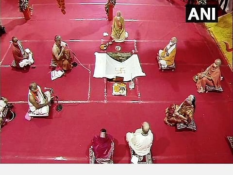 ‘ராமர் அருளால் நாட்டில் வறுமை, பட்டினி ஒழியட்டும்’- அரவிந்த் கேஜ்ரிவால் உள்ளிட்ட அரசியல் தலைவர்கள் பூமி பூஜைக்கு வரவேற்பு