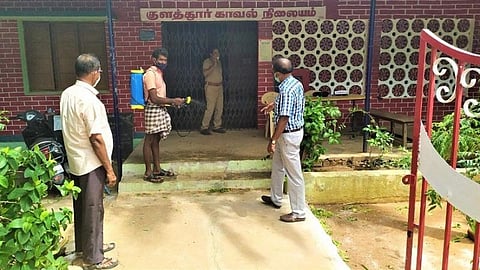 உதவி ஆய்வாளருக்கு கரோனா: குளத்தூர் காவல் நிலையம் மூடப்பட்டது