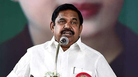 முதல்வர் பழனிசாமி: கோப்புப் படம்.