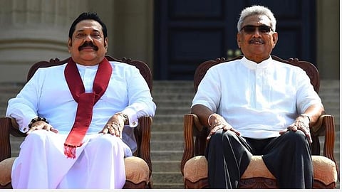 மகிந்த ராஜபக்ச, அதிபர் கோத்தபய ராஜபக்ச: கோப்புப் படம்.