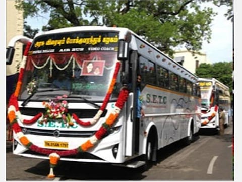 நிறுவன ஊழியர்களை அழைத்து வரவும், தனி நபர் நிகழ்ச்சிகளுக்கும் அரசுப் பேருந்து வாடகைக்குத் தயார்: அரசு விரைவு போக்குவரத்துக் கழகம் அறிவிப்பு