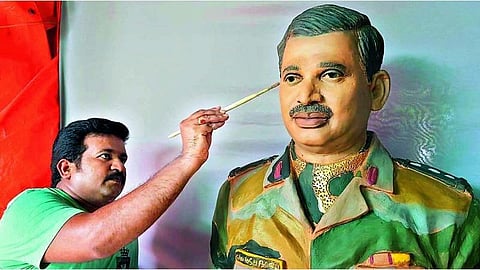 சீனாவுடனான மோதலில் உயிரிழந்த சந்தோஷ் பாபுவுக்கு ஆந்திராவில் சிலை