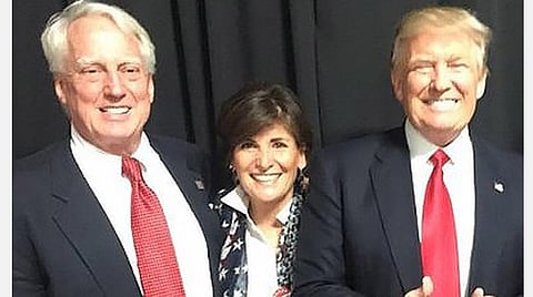 அதிபர் டொனால்ட் ட்ரம்ப் , அவரின் சகோதரர் ராபர்ட் ட்ரம்ப் : படம் உதவி ட்விட்டர்