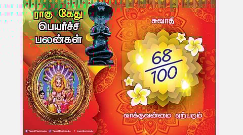 சுவாதி நட்சத்திரக்காரர்களுக்கு ; ராகு - கேது பெயர்ச்சி பலன்கள்