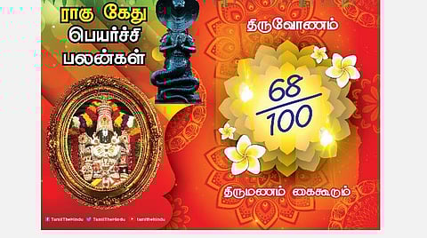 திருவோணம் நட்சத்திரக்காரர்களுக்கு ; ராகு - கேது பெயர்ச்சி பலன்கள்