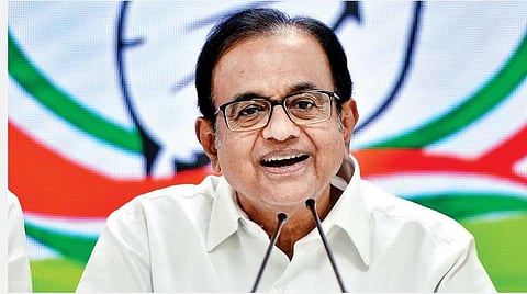 காங்கிரஸ் மூத்த தலைவர் ப.சிதம்பரம்: கோப்புப் படம்.