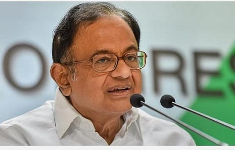 காங்கிரஸ் மூத்த தலைவர் ப.சிதம்பரம் : கோப்புப்படம்