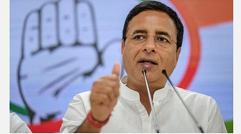 காங்கிரஸ் கட்சியின் செய்தித்தொடர்பாளர் ரன்தீப் சிங் சுர்ஜேவாலா: கோப்புப் படம்.