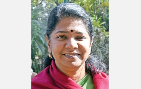 கஸ்தூரி அண்ட் சன்ஸ் தலைவர் என்.ரவிக்கு கனிமொழி வாழ்த்து