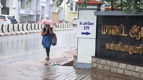 குமரியில் தொடர் சாரல் மழையால் மிதமான தட்ப வெப்பம்: குருந்தன்கோட்டில் 30 மிமீ., பதிவு