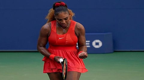 வெற்றி பெற்ற ஆர்ப்பரிப்பில் செரீனா வில்லியம்ஸ்: படம் உதவி ட்விட்டர்