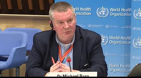 உலக சுகாதார அமைப்பின் தலைமை மருத்துவர் மைக்கேல் ரேயான்: கோப்புப்படம்