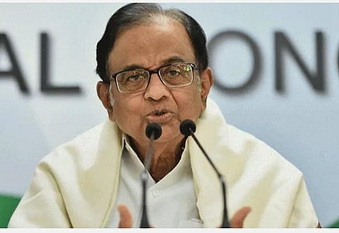 காங்கிரஸ் மூத்த தலைவர் ப.சிதம்பரம் : கோப்புப்படம்