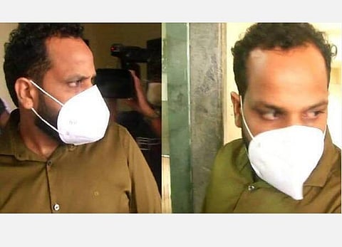 விசாரணைக்கு நேற்று ஆஜராகிய பினீஷ் கொடியேறி : படம் உதவி ட்விட்டர்