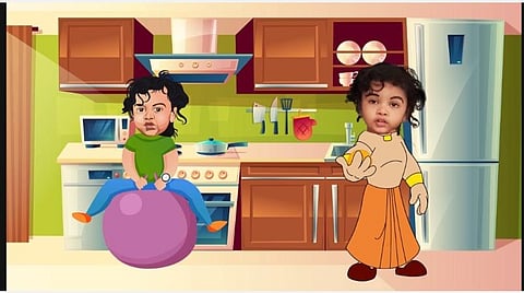 சித்திரக் காட்சி நாயகனாக நிஜக் குழந்தை: நெல்லை தம்பதியின் புது முயற்சி