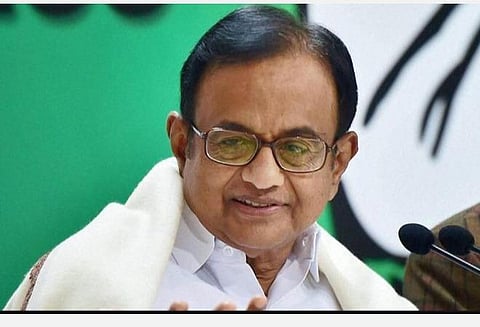 காங்கிரஸ் மூத்த தலைவர் ப.சிதம்பரம் : கோப்புப்படம்