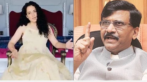 நடிகை கங்கனா ரணாவத், சிவசேனா எம்.பி. சஞ்சய் ராவத் : கோப்புப்படம்