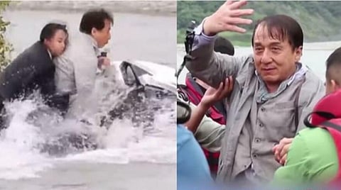 படப்பிடிப்பின்போது விபத்து; நீருக்கடியில் 45 வினாடிகள் போராடிய ஜாக்கி சான்: காப்பாற்றிய படக்குழுவினர்