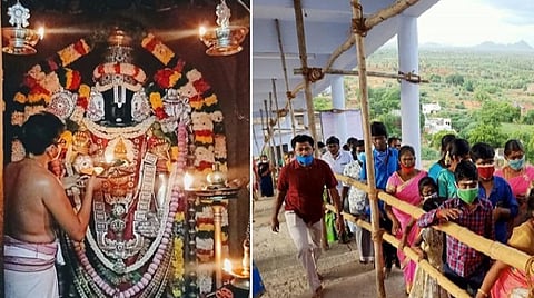 திருவண்ணாமலை ஸ்ரீனிவாச பெருமாள் கோயிலில் பிரம்மோற்சவம்: புரட்டாசி முதல் சனியில் திரண்ட பக்தர்கள்