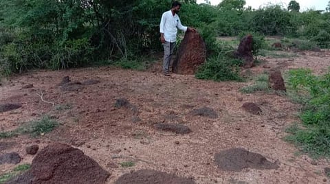 காளையார்கோவில் அருகே 3,500 ஆண்டுகளுக்கு முந்தைய மூன்றடுக்கு கல்வட்டங்கள் கண்டுபிடிப்பு