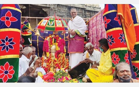 காஞ்சிபுரத்தை வந்தடைந்த அயோத்தி ராமர் கோயிலுக்குச் செல்லும் மணி.