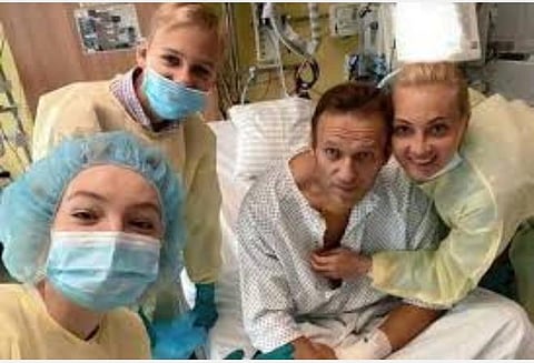 மருத்துவமனையில் மெர்கல் என்னைச் சந்தித்தார்: அலெக்ஸி நவால்னி