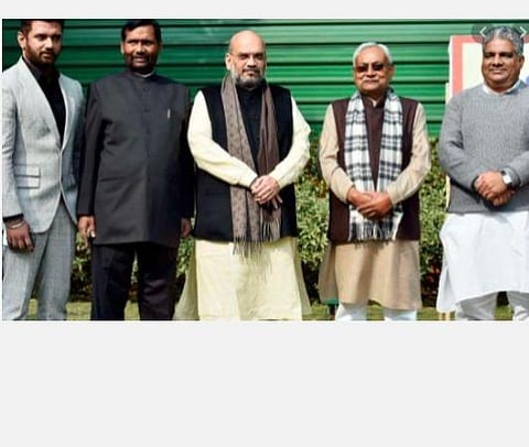 பிஹார் சட்டப்பேரவை தேர்தல்: பாஜக கூட்டணி தொகுதி பங்கீட்டில் இழுபறி