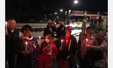 ட்ரம்ப் நலம்பெற வேண்டி ஆதரவாளர்கள் இரவு பகலாக பிரார்த்தனை