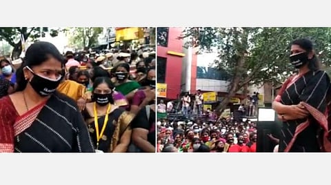 உ.பி. தலித் பெண் பாலியல் கொலை வழக்கு; ஆளுநர் மாளிகை நோக்கிப் பேரணி: கனிமொழி உள்ளிட்ட ஆயிரக்கணக்கானோர் கைது