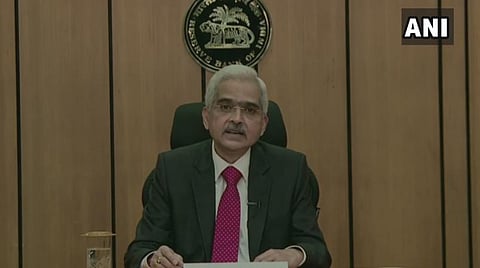 ரிசர்வ் வங்கி கவர்னர் சக்தி காந்த தாஸ் பேட்டி அளித்த காட்சி : படம் ஏஎன்ஐ