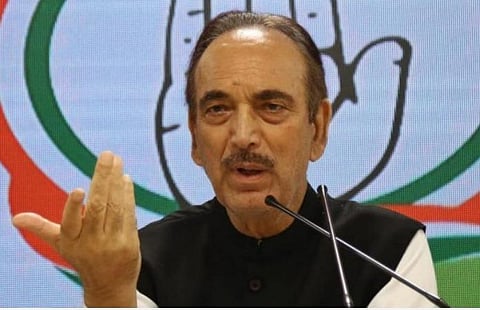 காங்கிரஸ் கட்சியின் மூத்த தலைவர் குலாம் நபி ஆசாத்: கோப்புப் படம்.