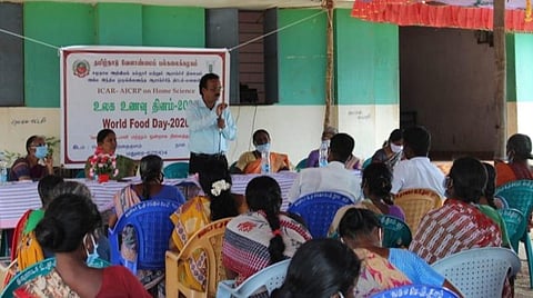 40 மில்லியன் குழந்தைகள் ஊட்டச்சத்து குறைபாட்டால் பாதிப்பு: சர்வதேச உணவு தின விழாவில் வேளாண் கல்லூரி முதல்வர் கவலை