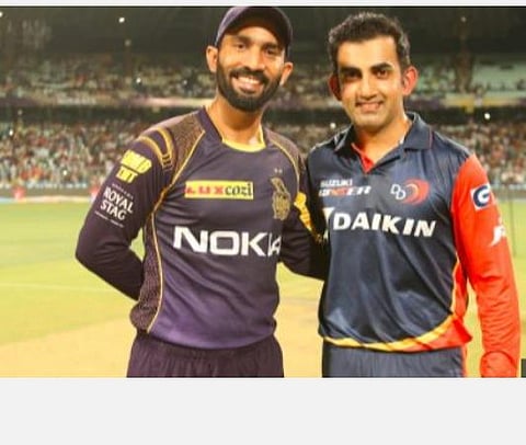 உ.கோப்பை வென்ற கேப்டன் மோர்கன் இருக்கிறார் என்பதற்காக தினேஷ் கார்த்திக்கிற்கு நெருக்கடி கொடுப்பதா? துரதிர்ஷ்டம்தான் - கம்பீர் வேதனை