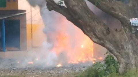 பட்டாசு கடையில் ஏற்பட்ட விபத்து