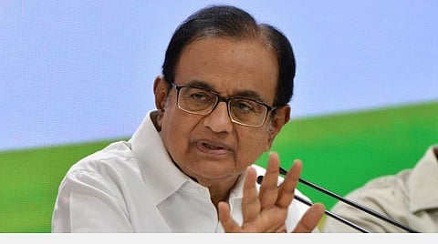 காங்கிரஸ் மூத்தத் தலைவர் ப.சிதம்பரம் : கோப்புப்படம்