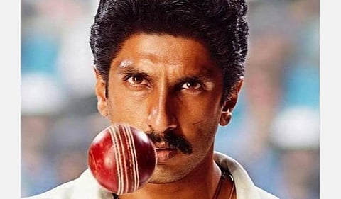 '83' திரைப்படத்தில் கபில் தேவாக ரன்வீர் சிங்.