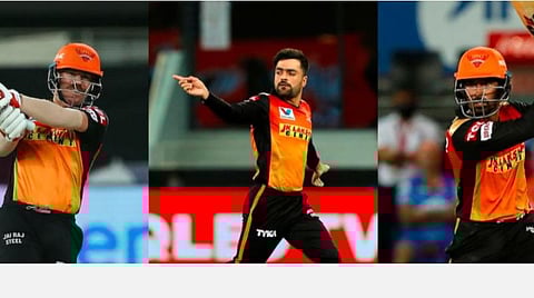 வார்னர், சஹா, ரஷீத் கான் அட்டகாசம்: போட்டியின்றி டெல்லி சரண்; தொடரில் உயிர்ப்புடன் ஹைதராபாத்