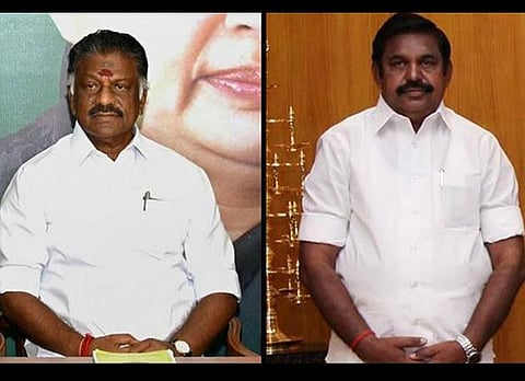 ஓ.பன்னீர்செல்வம் - எடப்பாடி பழனிசாமி: கோப்புப்படம்