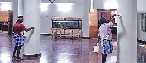 திருப்பூருக்கு 6-ம் தேதி முதல்வர் வருகை ஆட்சியர் அலுவலக தூய்மைப் பணி தீவிரம்