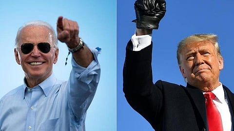 ஜனநாயகக் கட்சி வேட்பாளர் ஜோ பைடன், அதிபர் டொனால்ட் ட்ரம்ப் : கோப்புப் படம்.