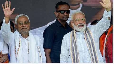 பிஹார் முதல்வர் நிதிஷ் குமார், பிரதமர் மோடி: கோப்புப் படம்.