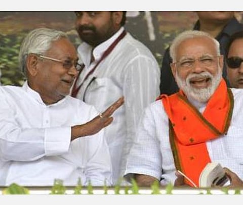 பிஹார் முதல்வர் நிதிஷ் குமார், பிரதமர் மோடி : கோப்புப்படம்