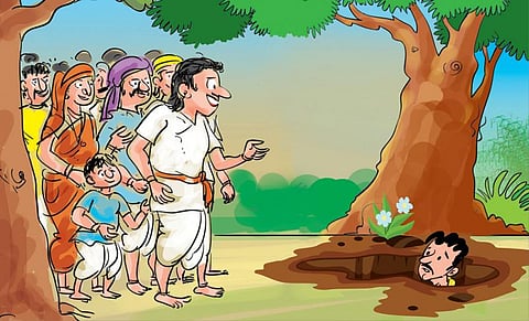 எட்டுத் திக்கும் சிறகடிக்கும் கதைகள் - இந்தியா: கிணற்றில் அகப்பட்ட திருடன்