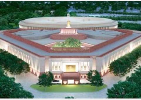 புதிய நாடாளுமன்ற கட்டிடம்; பிரதமர் மோடி இன்று அடிக்கல் நாட்டுகிறார்