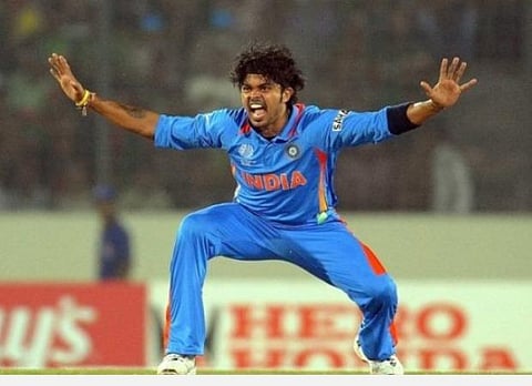 இந்திய அணி வீரர் ஸ்ரீசாந்த் : கோப்புப்படம்