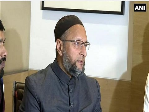 ஏஐஎம் ஐஎம் கட்சியின் தலைவர் அசாசுதீன் ஒவைசி : படம் | ஏஎன்ஐ.